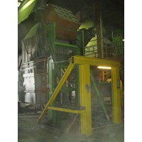 Alu melting furnace STRIKO, gas fired, content 1000 kg